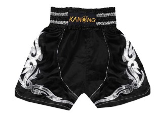 Black Boxing Shorts : KNBSH-202-Black